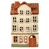 Ceramic house 18cm, cream