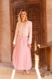 Aria tulle skirt, rose bonbon