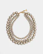 Colette pearl necklace, pearl beige