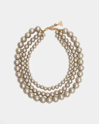 Colette pearl necklace, pearl beige