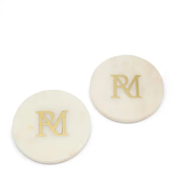Marble coasters set of 2 pcs