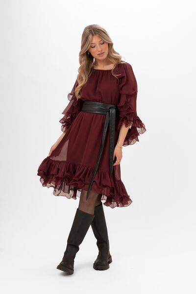 Aubrey dress, cranberry