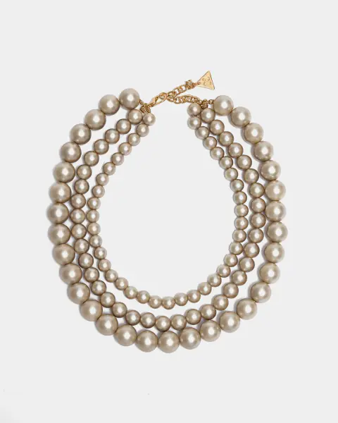 Colette pearl necklace, pearl beige