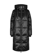 Nova metallic down jacket, black