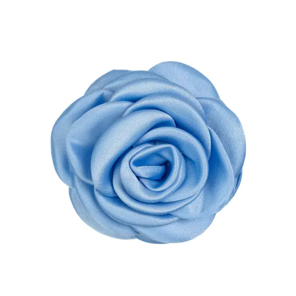 Satin rose hair claw, ibiza blue