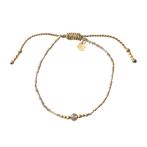 Iris smokey quartz gold bracelet