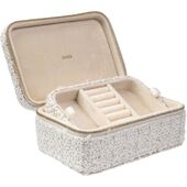 Tweed jewellery box, vanilla