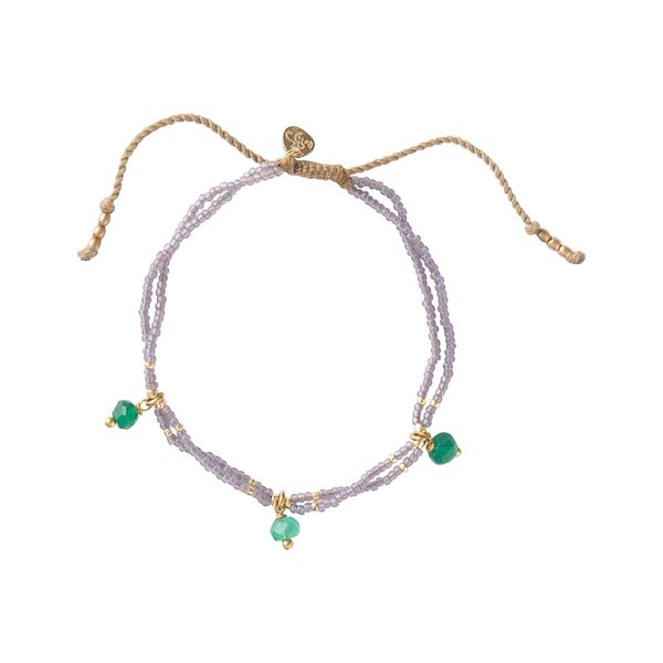 Honor aventurine gold bracelet