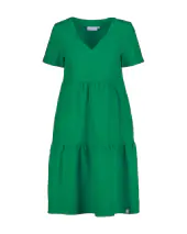 Layered dress, holly green