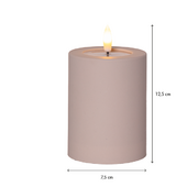 Flamme soft LED-kynttilä 12,5cm, beige