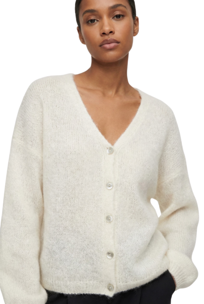 Cornelia mohair cardigan, white