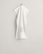 Crest towel 50x70, white