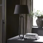 Linen lampshade 35x45, all black