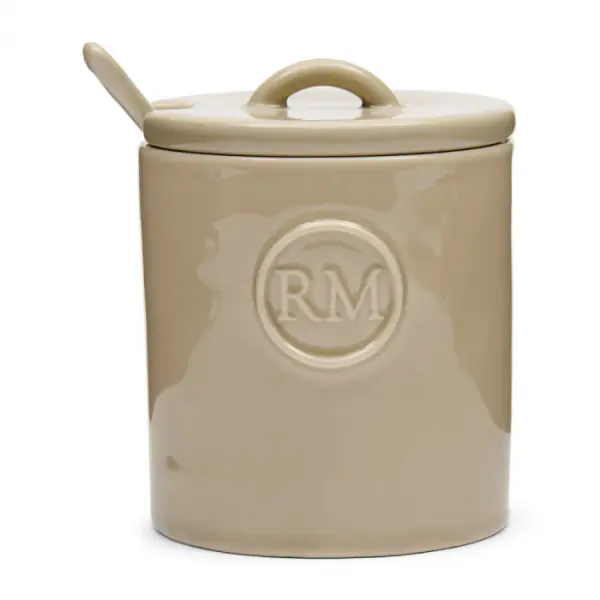 Portofino sugar jar with spoon