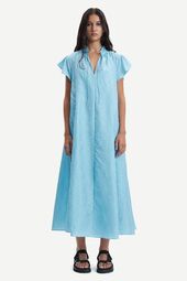Karookh long dress, blue topaz