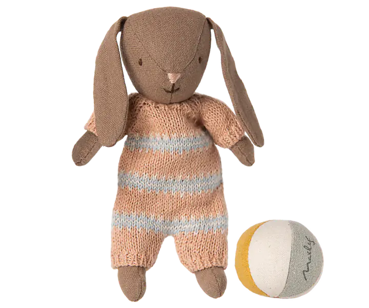 Bunny set micro, brown dusty rose