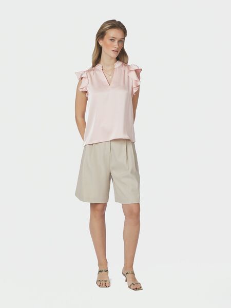 Stella heavy sateen blouse, light pink