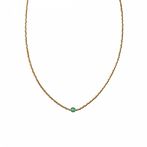 Flora aventurine gold necklace