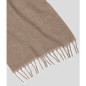 K/signature woven scarf, ash grey/cement