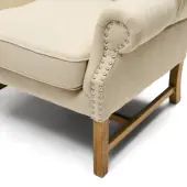Franklin park wing chair, linen flax