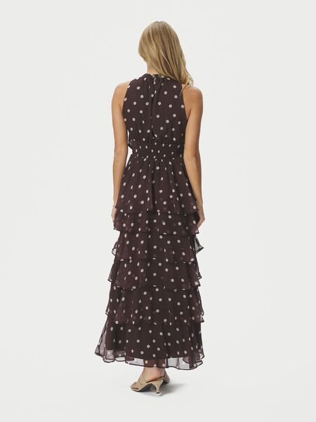 Marli big dot dress, brown