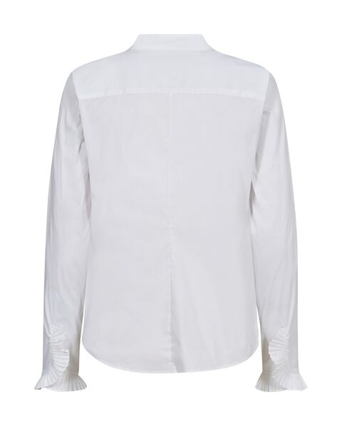 Hassie pleat shirt, white