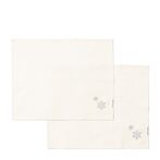 Aspen snowflake placemat set of 2pcs