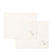 Aspen snowflake placemat set of 2pcs