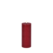 Led pillar candle 20cm, carmine red