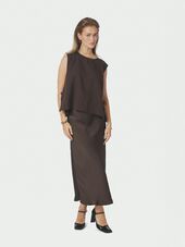 Bovary skirt, dark brown