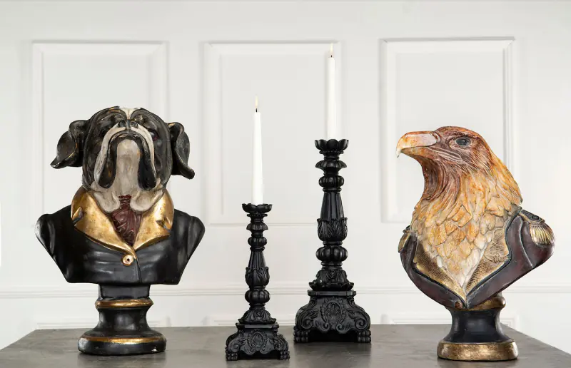 Candlestick enya, black