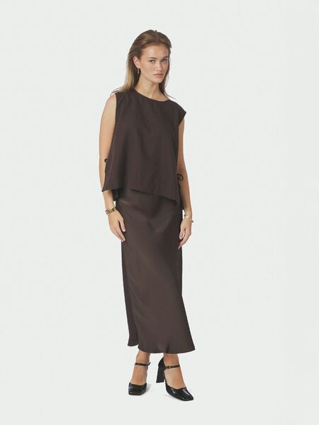 Bovary skirt, dark brown