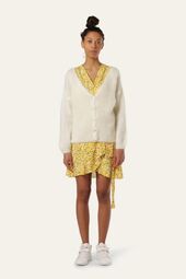 Cornelia mohair cardigan, white