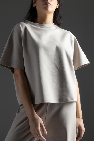 Lounge by luin T-shirt, pale sand