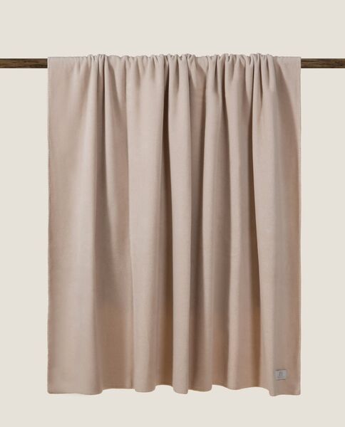 Soft cotton throw 160x200, beige