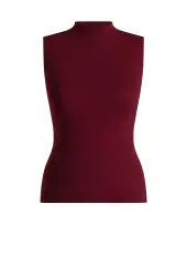 Yali top, wine red