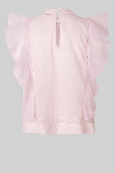 Kristel Frill Top, Crystal Pink