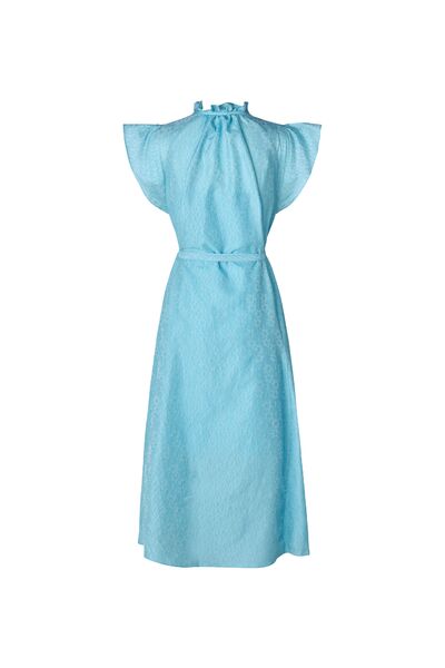 Karookh long dress, blue topaz