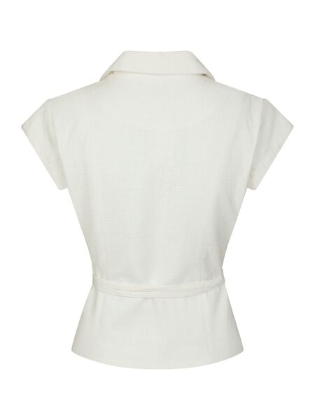 Salima ramie waistcoat, off white