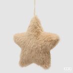 Furry star ornament, sand
