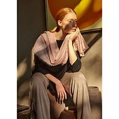 Helsinki scarf 70x195, rosewater