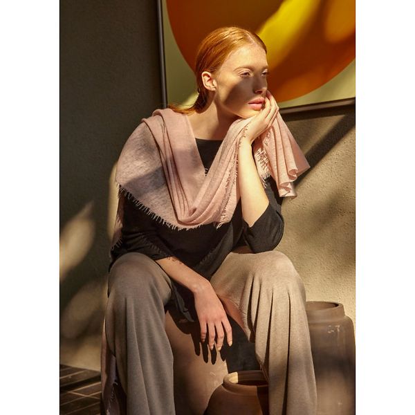 Helsinki scarf 70x195, rosewater