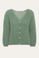 Cornelia mohair cardigan, dusty green