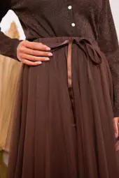 Aria tulle skirt, choco