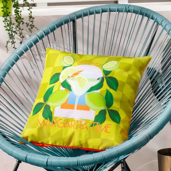 Margarita outdoor cushion 43x43, lime