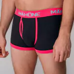 Mähöne bokserit, musta/pinkki/sininen