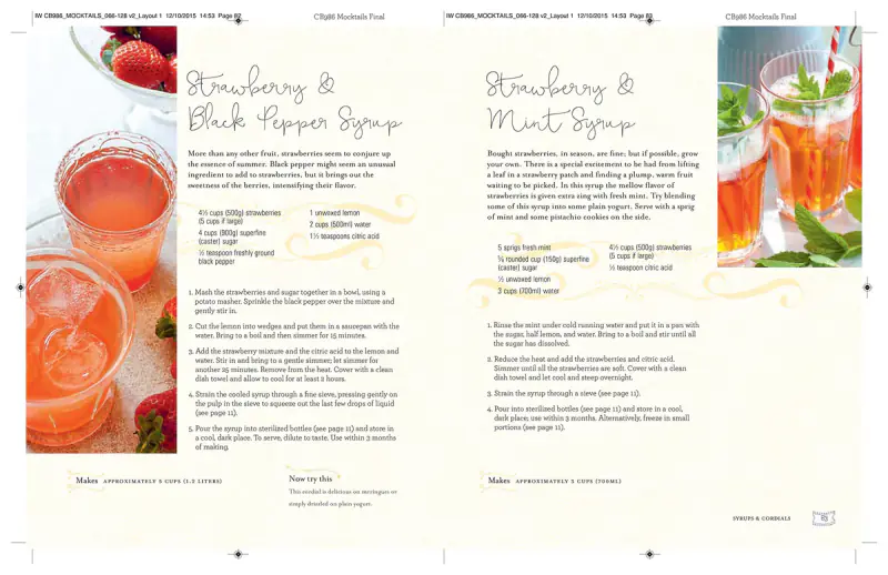 Mocktails - cordials, syrups, infusions and more