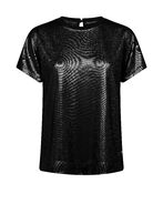 Nivola foil tee, black