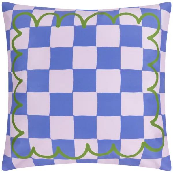 Lemons outdoor cushion 43x43, blue