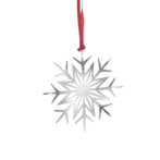 Hanging deco snowstar, silver